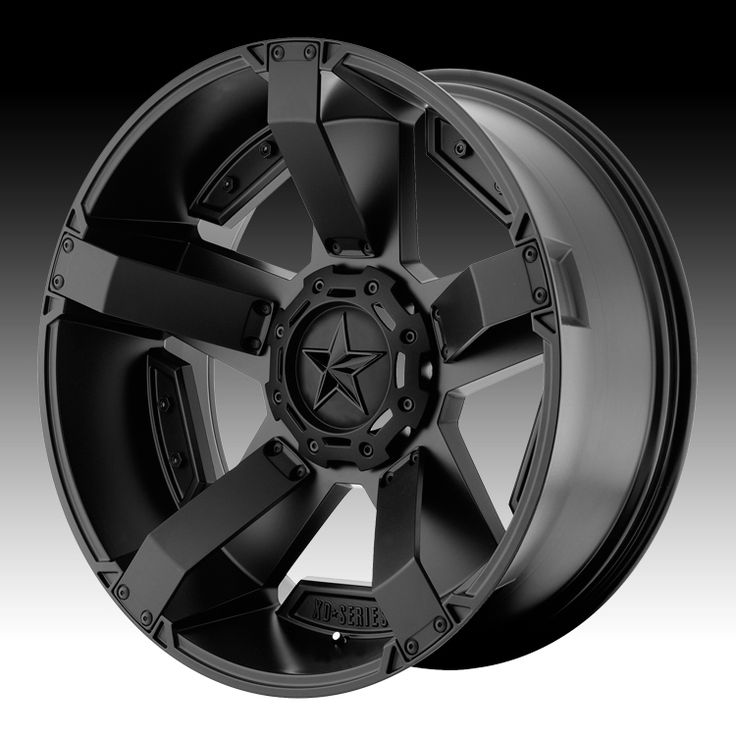 XD Wheels 811 Rockstar 2  5-114.3 (5-4.5") / 5-120 18x9 Matt Black With Accents 30 mm Offset