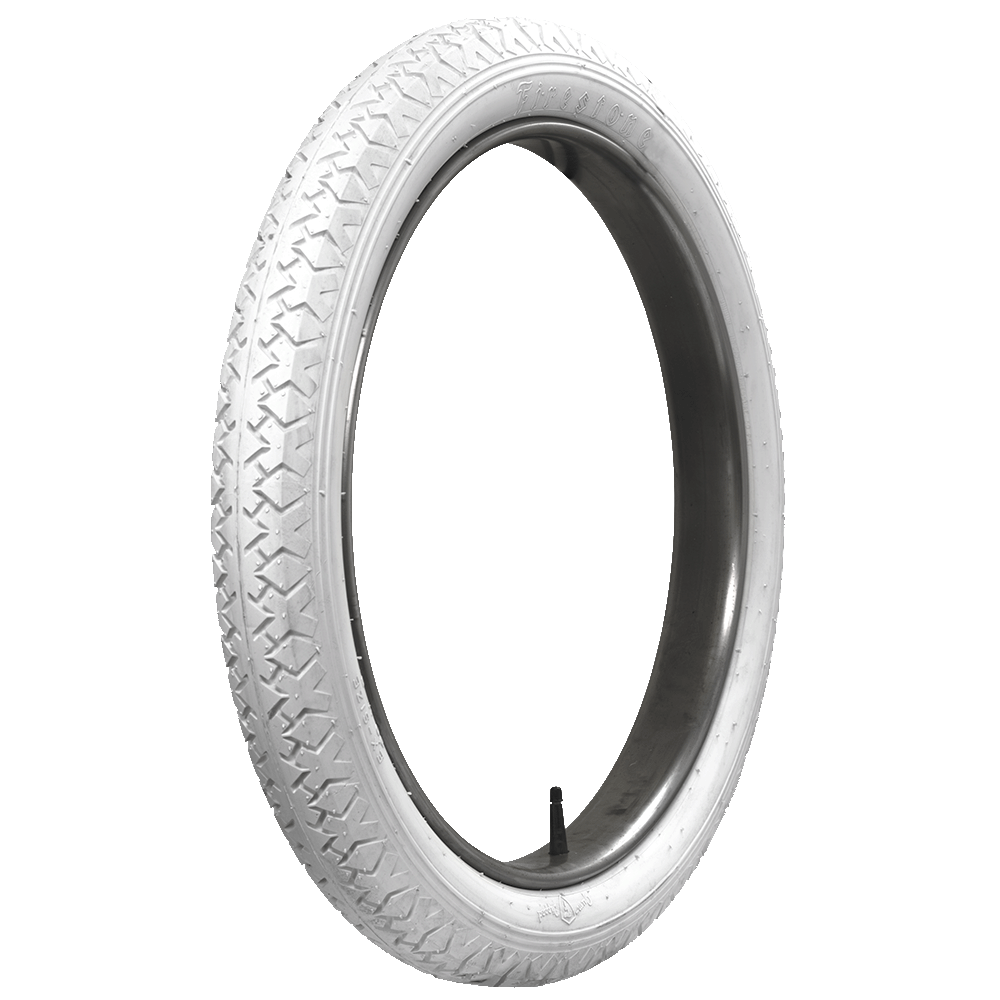 Firestone Beaded Edge Vintage Tyre All White - 30x3