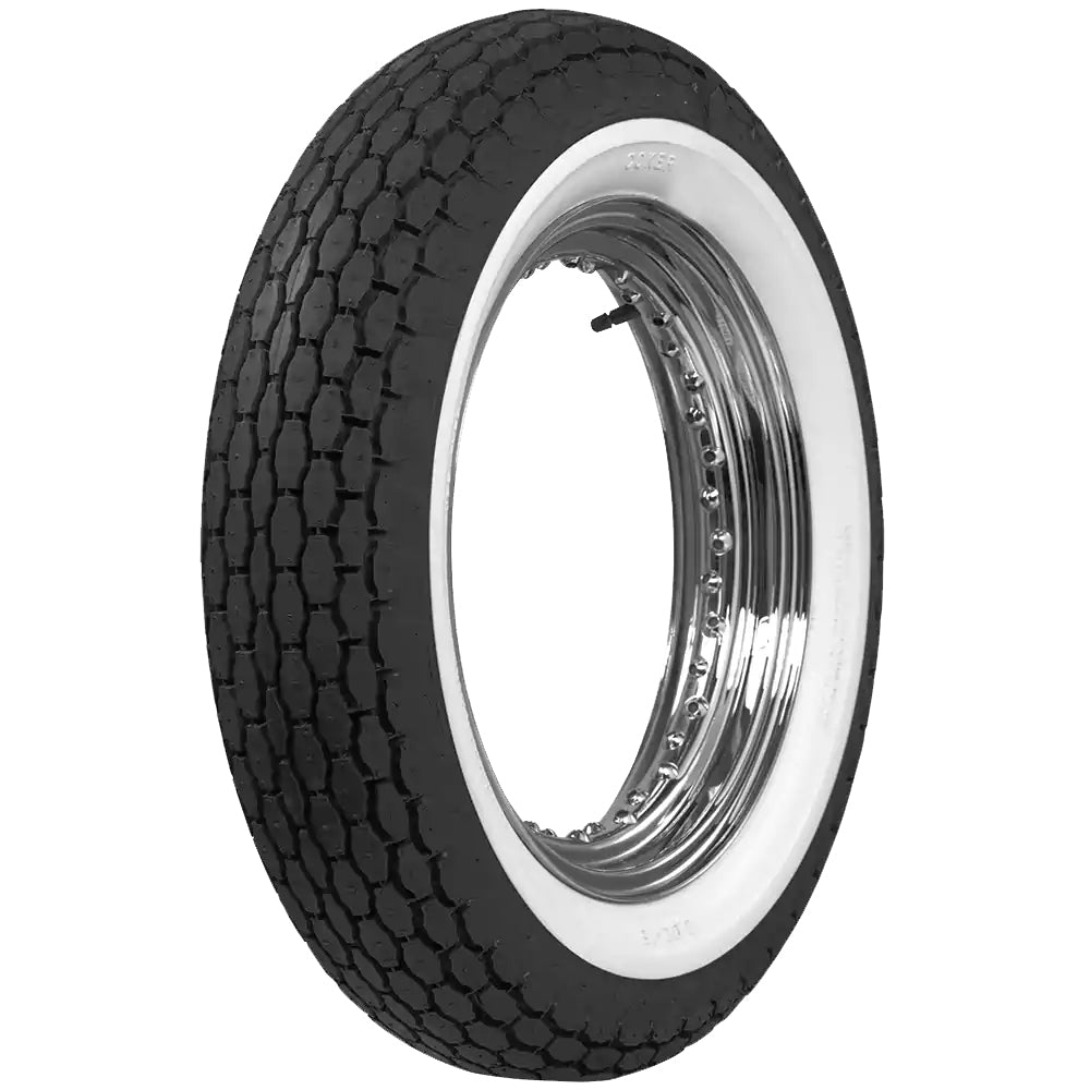 Beck Vintage Motorcycle Tyre 1 3/4" Whitewall - 400x18